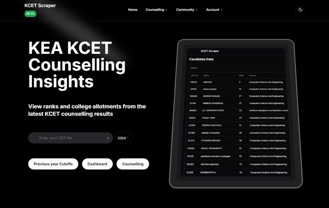 KCET-Scraper